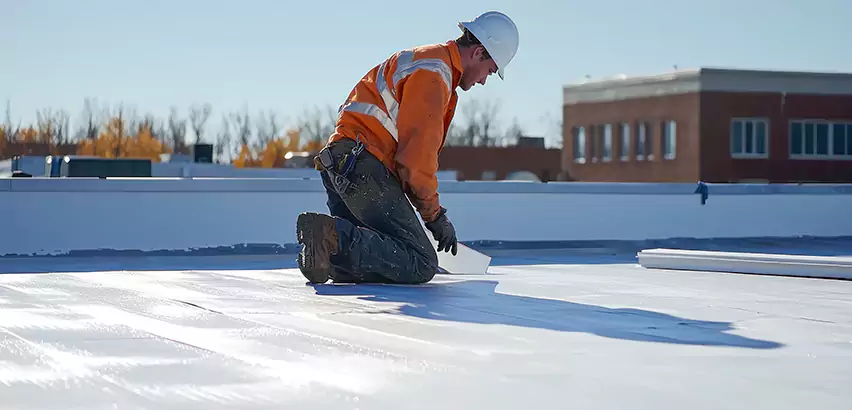 Flat Roof Drain Installation in Renton
