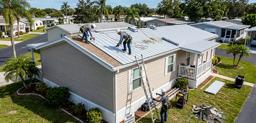 Mobile Home Metal Roof Replacement in Renton