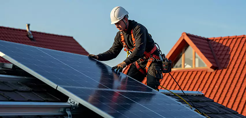 Solar Panels on Steel Roof Installation in Renton